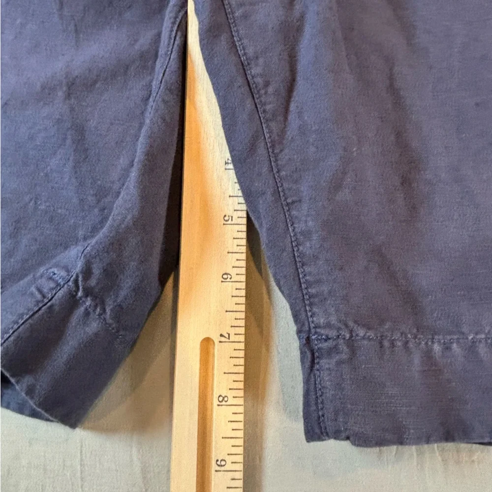 Faherty Malone Chino Shorts‎ Linen Blend Men’s 30 Blue 9 Inch Inseam